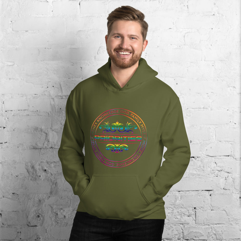 Unisex Hoodie / With the all multi color logo