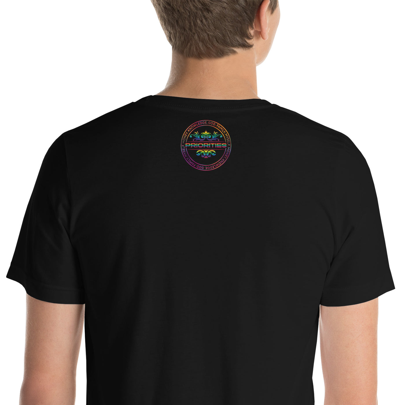Short-Sleeve Unisex T-Shirt / With all multi color logo.