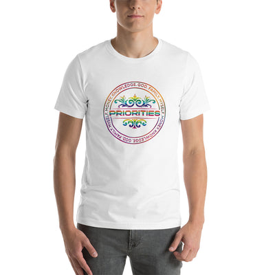 Short-Sleeve Unisex T-Shirt / With all multi color logo.