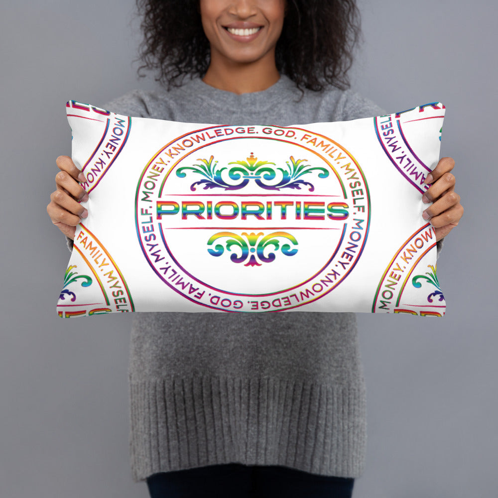 Basic Pillow / With all multi color logo