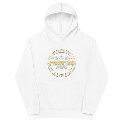 Kids fleece hoodie / With Platinum & Gold Priorities logo