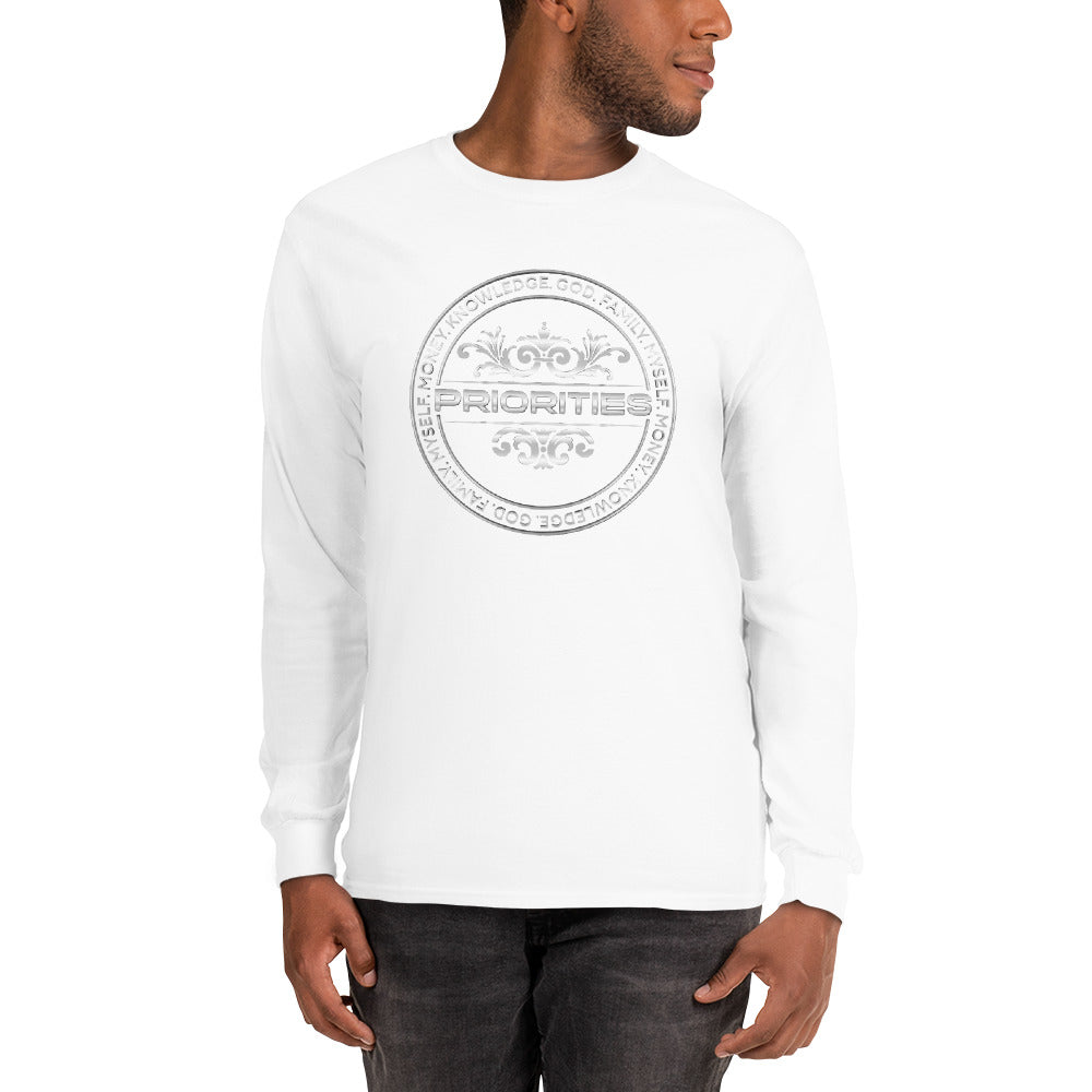 Men’s Long Sleeve Shirt / Platinum logo