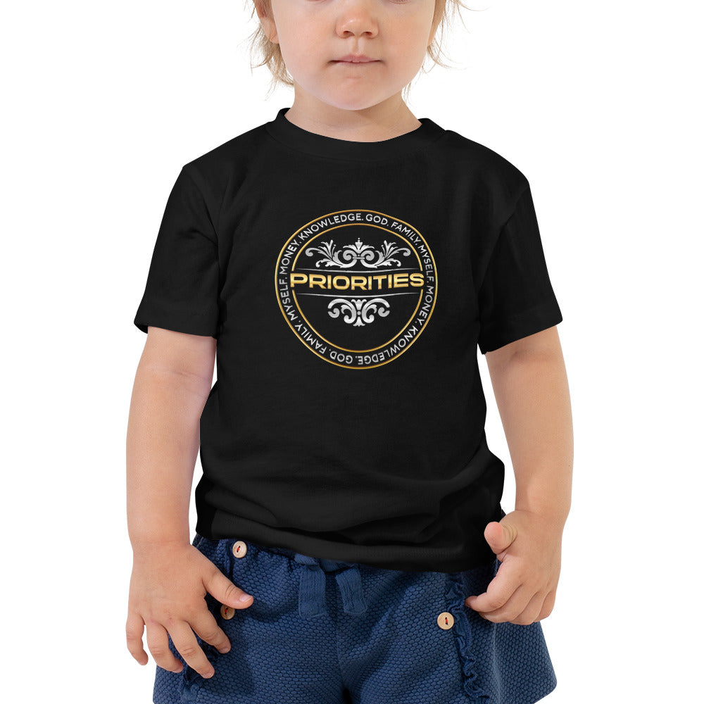Toddler Short Sleeve Tee / With the platinum & Gold logo