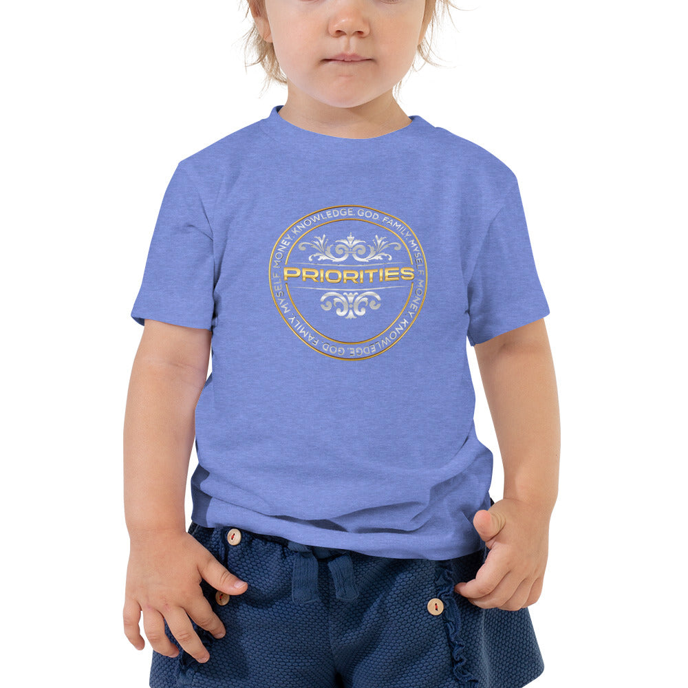 Toddler Short Sleeve Tee / With the platinum & Gold logo