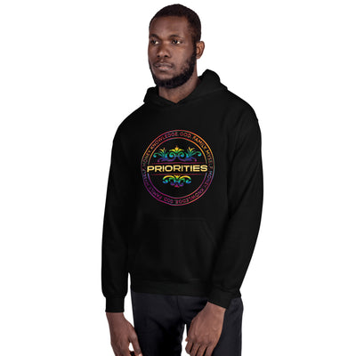 Unisex Hoodie / With multi color & gold logo
