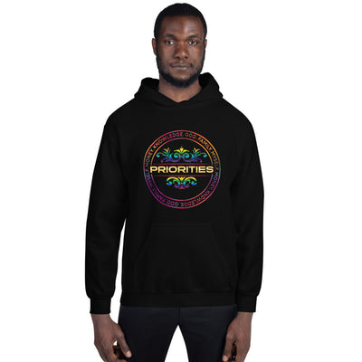 Unisex Hoodie / With multi color & gold logo