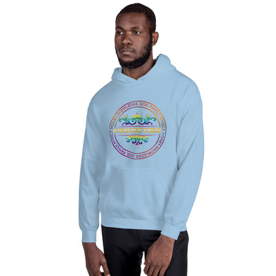 Unisex Hoodie / With multi color & gold logo