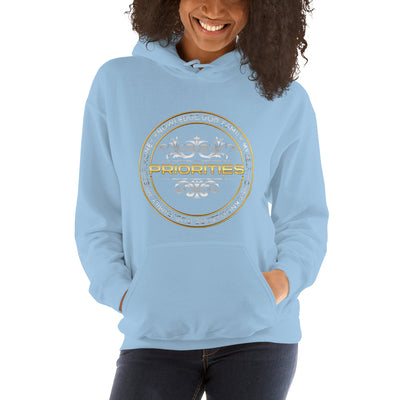 Unisex Hoodie / With Platinum & Gold Priorities logo