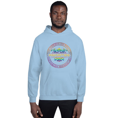 Unisex Hoodie / With multi color & gold logo
