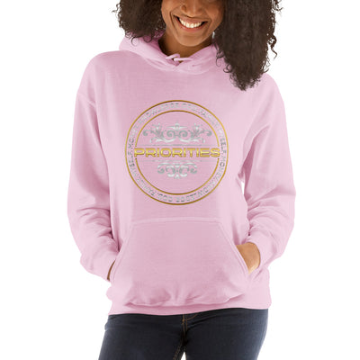 Unisex Hoodie / With Platinum & Gold Priorities logo