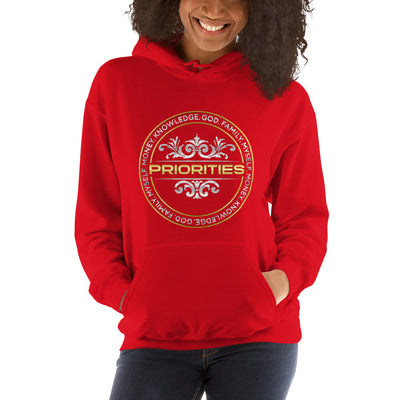 Unisex Hoodie / With Platinum & Gold Priorities logo