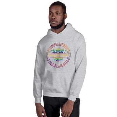 Unisex Hoodie / With multi color & gold logo