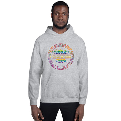 Unisex Hoodie / With multi color & gold logo
