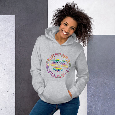 Unisex Hoodie / With multi color & gold logo.