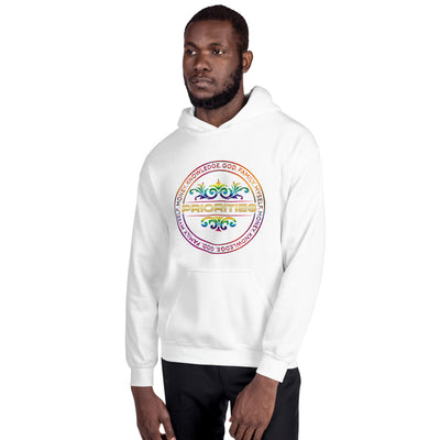 Unisex Hoodie / With multi color & gold logo