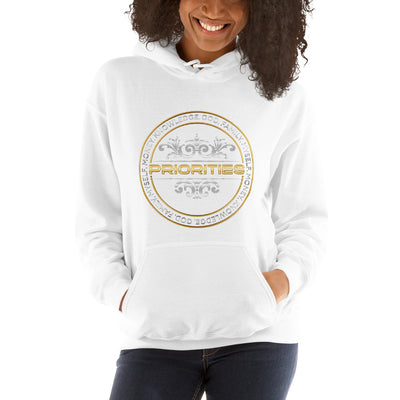 Unisex Hoodie / With Platinum & Gold Priorities logo
