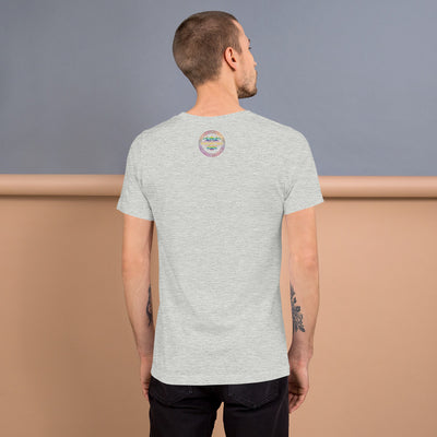 Short-Sleeve Unisex T-Shirt / With gold & multi color logo