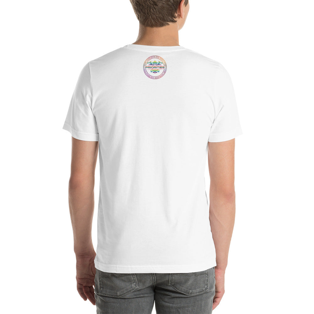 Short-Sleeve Unisex T-Shirt / With all multi color logo