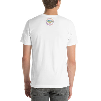 Short-Sleeve Unisex T-Shirt / With all multi color logo
