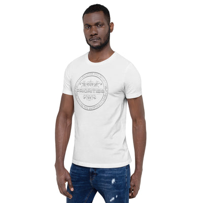 Short-Sleeve Unisex T-Shirt / With all Platinum Priorities logo.